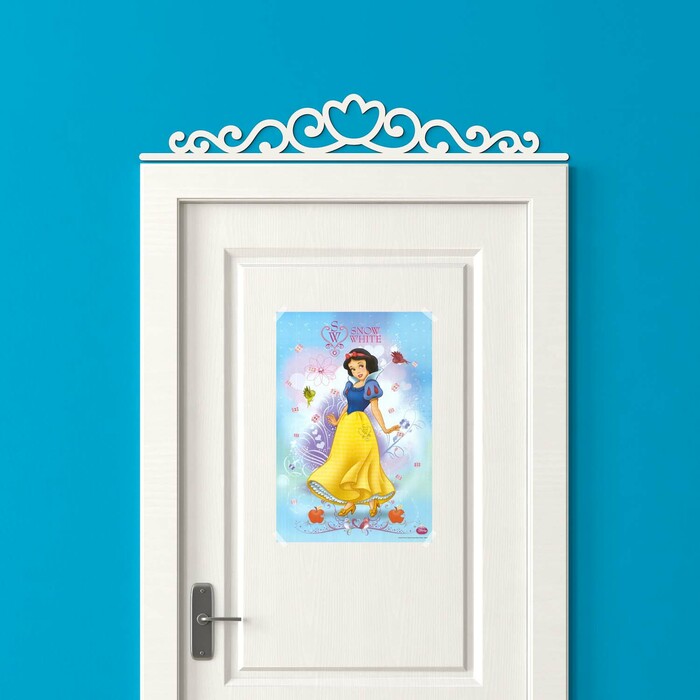 Ozdobný ornament nad dvere - Princess | Biela