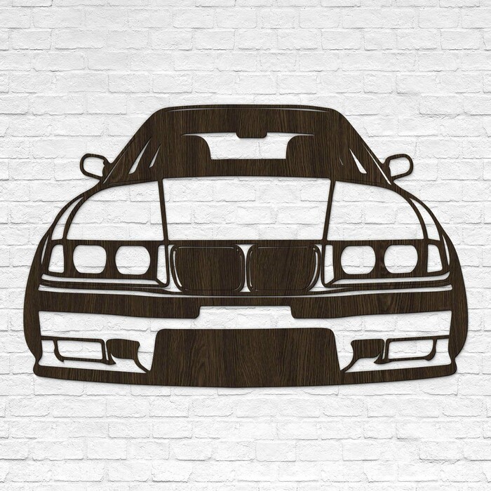 Drevený obraz na stenu - BMW E36 | Wenge