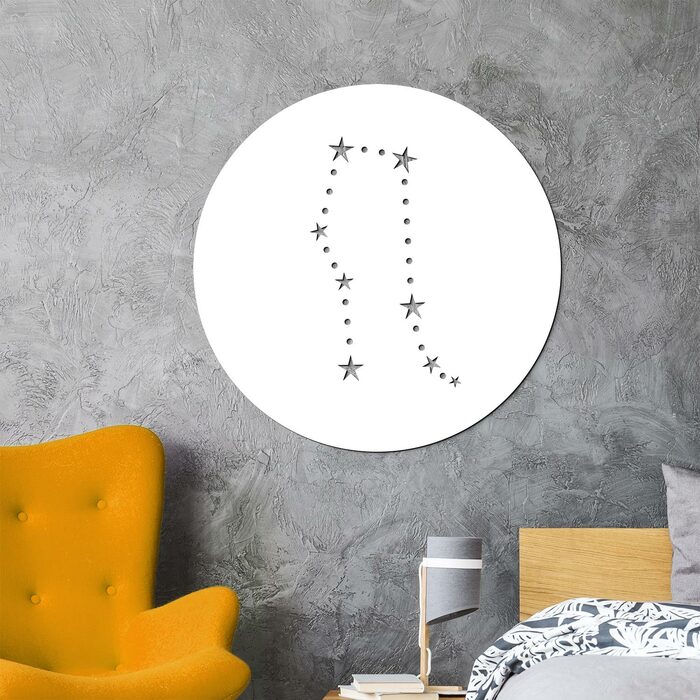 Zodiac Constellation on the Wall - Gemini | White