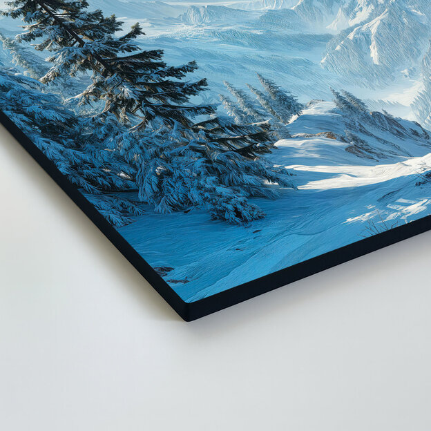 Moderný obraz do obývačky - Zasnežené hory