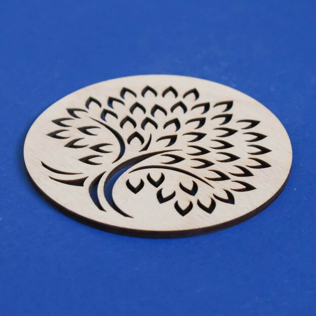 Fából készült poháralátét - Az élet fája