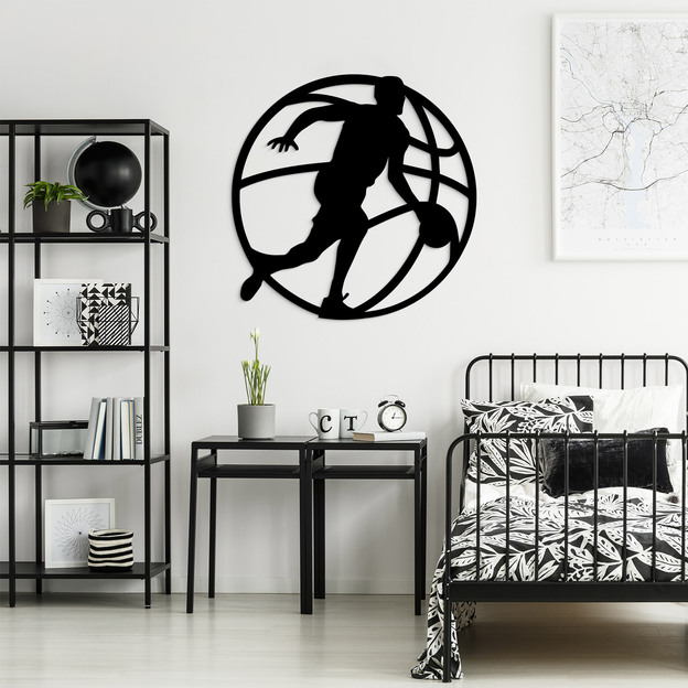 Fából készült kép - Kosárlabdázó