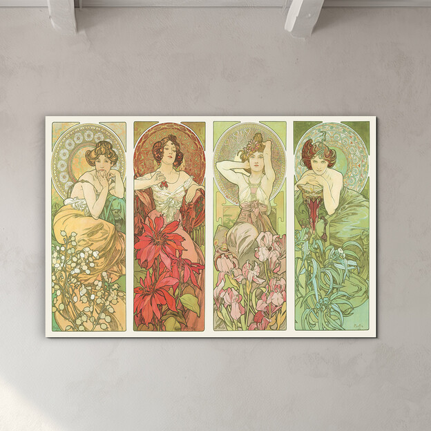 Fa kép - Alfons Mucha - Les Fleurs