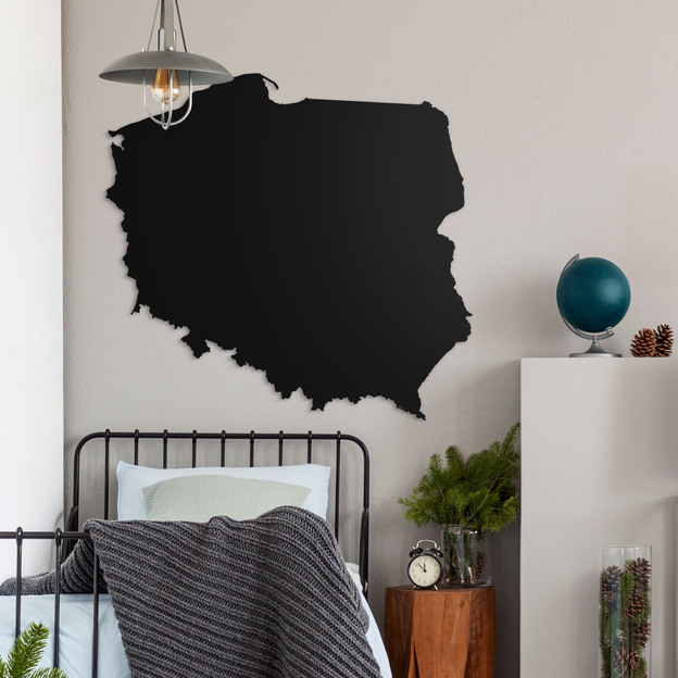 Fából készült falitérkép - Lengyelország