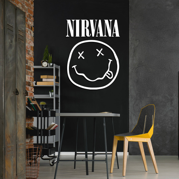Drevený obraz - Logo Nirvana