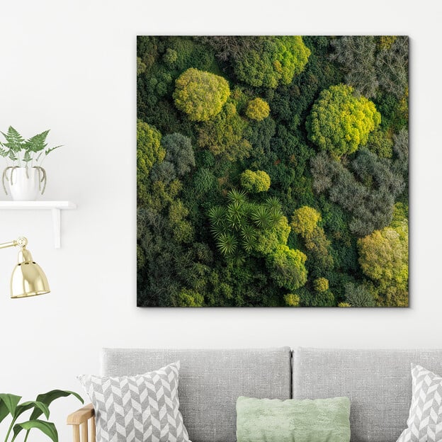 Moss picture for the living room - Deep forest (UV print)