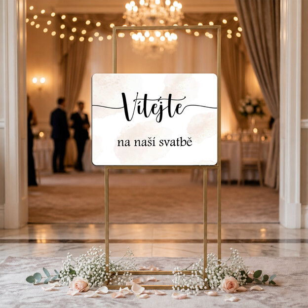 Uvítací tabule na svatbu – Něha