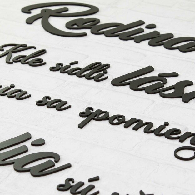 Nalepovací citát o rodine, láske a priateľstve 