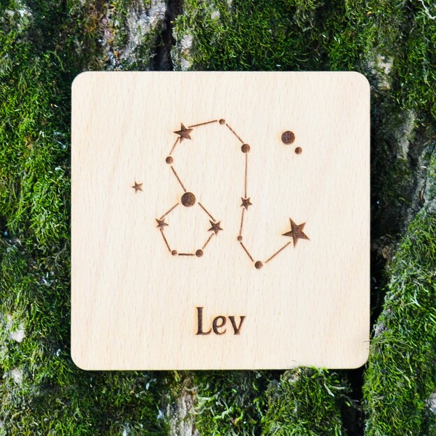 Pivná podložka - Znamenie Lev hviezdy