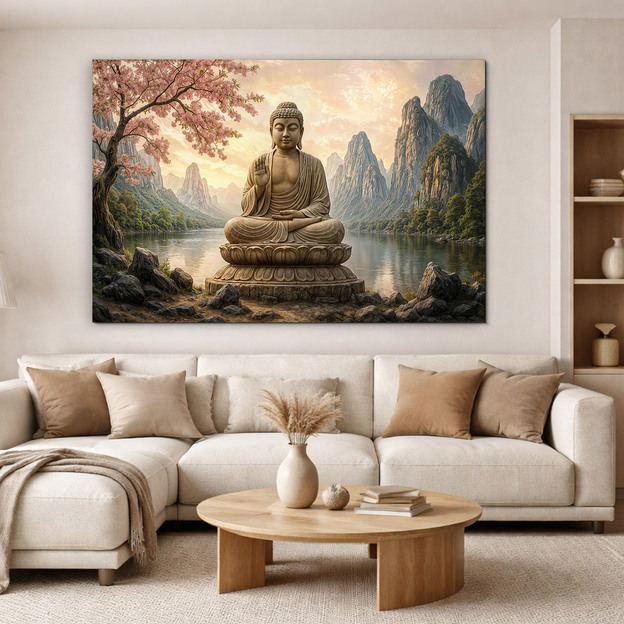 Colorful wall art - Buddha