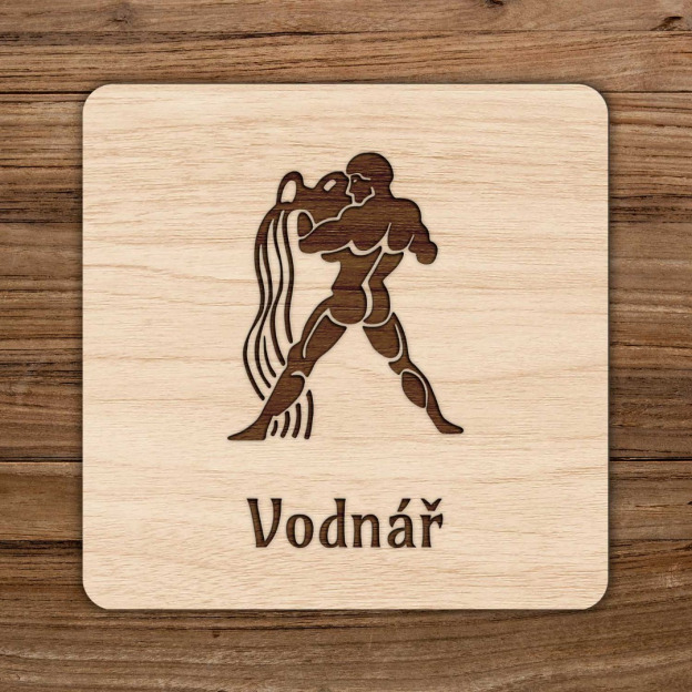 Podložka pod šálek - Znamení Vodnář
