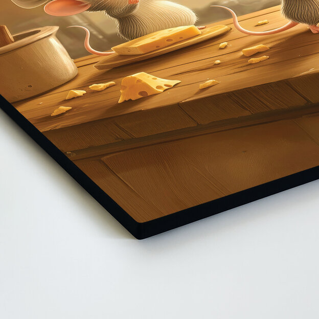 Children's wooden picture - Mice in the kitchen