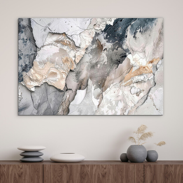 Wooden picture - Abstract marble