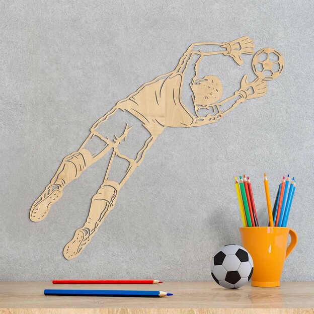 Football Sticker on the Wall - Goalkeeper
