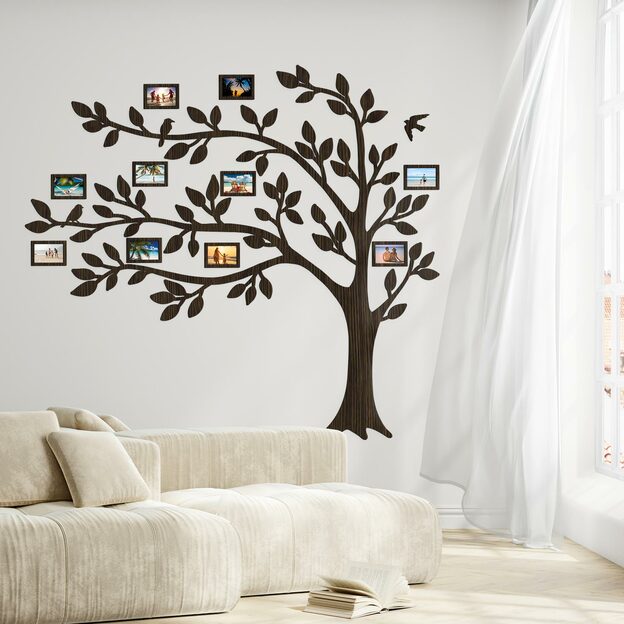 Wooden Family Tree for Photos
