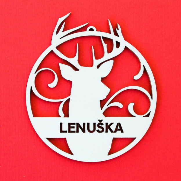 Vianočná guľa s vlastným menom 