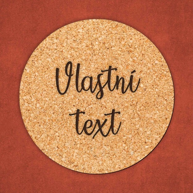 Podložka pod pohár - s textem na míru