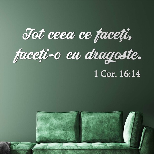 Citat din Biblie - Sticker decorativ