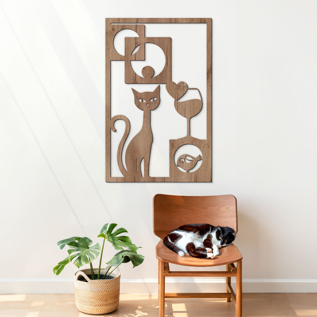 Wooden Pop Art Wall Art - Lady&#039;s Fantasy