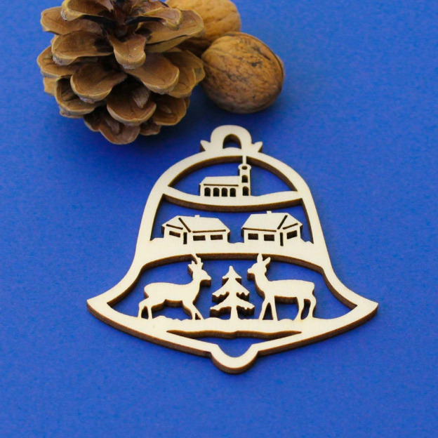 Dekorácia na stromček - zvonček