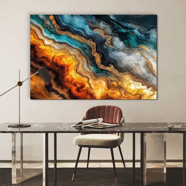 Wooden picture - Stone layers