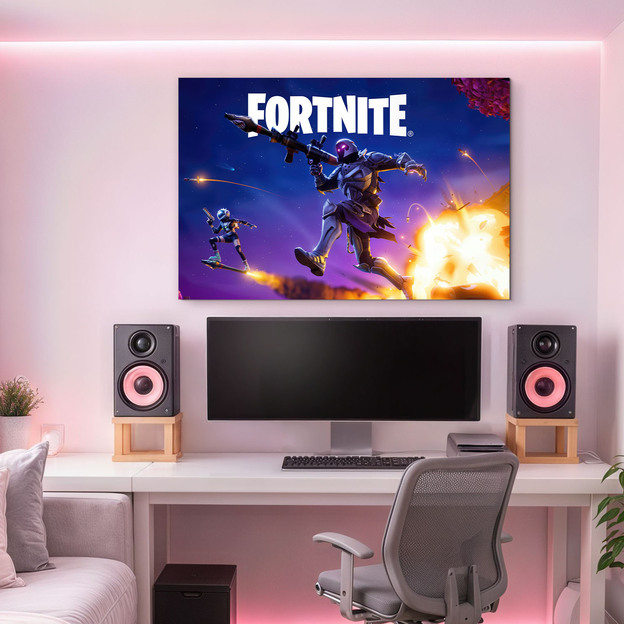 Farebný obraz na stenu - Fortnite