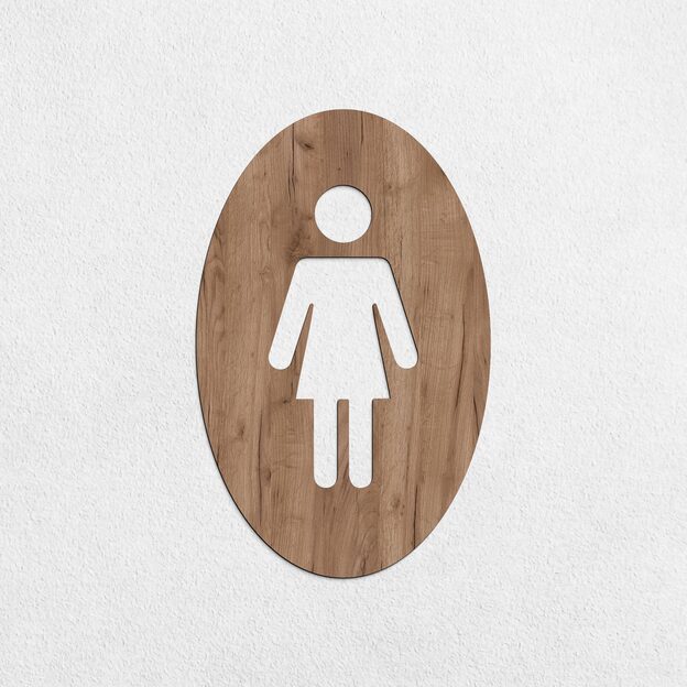 2 dílné označení toalet - Ženy, Muži