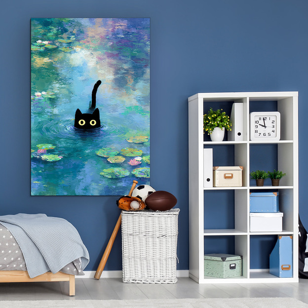 Tablou modern impresionist - Pisică