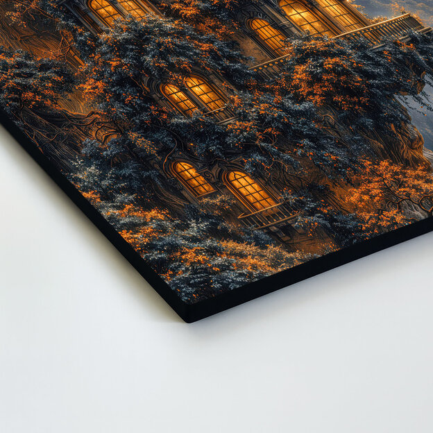 Drevený obraz - Čarovný dom na strome