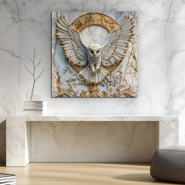 Luxury owl painting