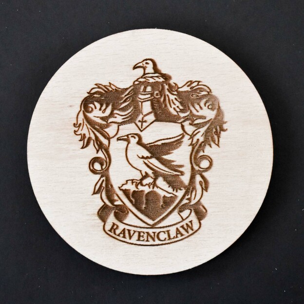 Suport pentru pahar din lemn Harry Potter - Ravenclaw