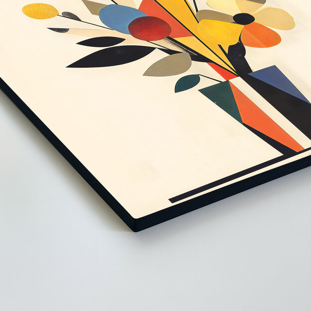 Tablou abstract - Flori geometrice în vază