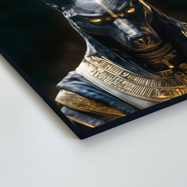 Tablou din lemn - Zeul egiptean Anubis