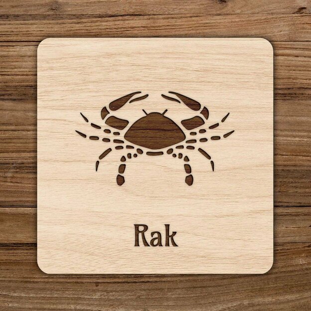 Dřevěný tácek - Znamení Rak