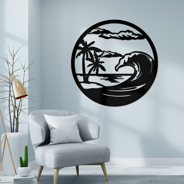 Wooden Wall Art - Sea and Beach