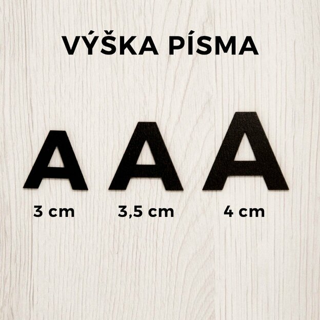 Ozdobné písmená na tortu na mieru - kompletná abeceda