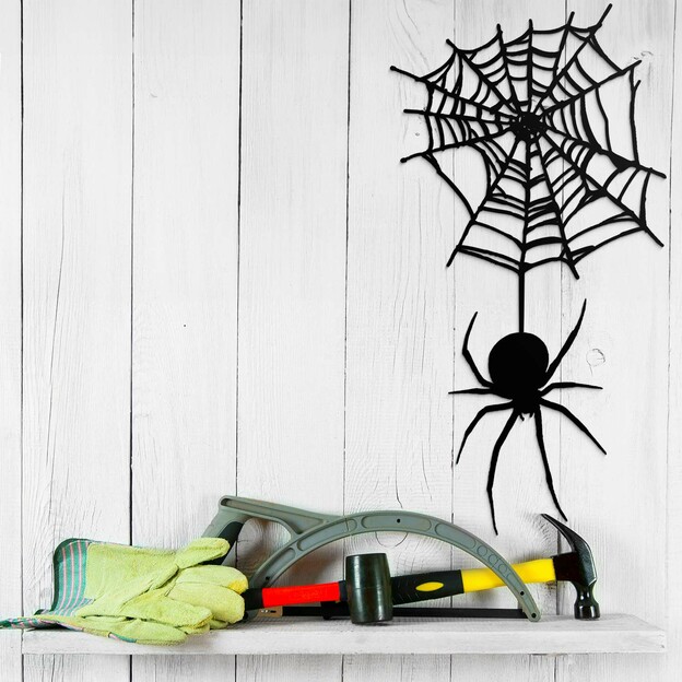 Wooden Halloween Decoration - Spider