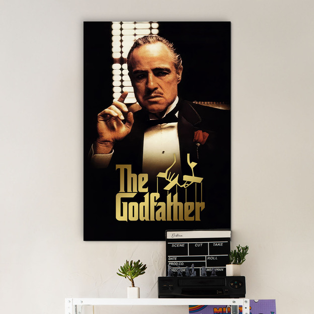 Tablou colorat din lemn - The Godfather
