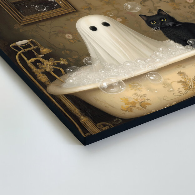 Tablou de Halloween pentru copii - Fantoma în baie