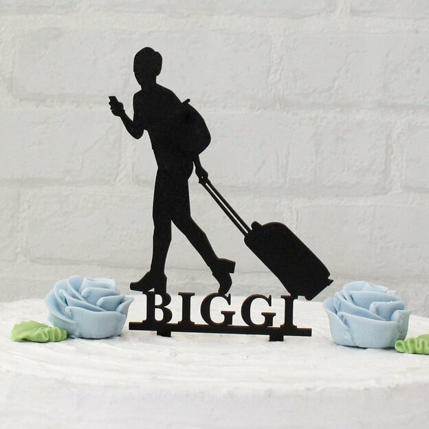 Zápich do torty s menom - Cestovateľka/Turistka