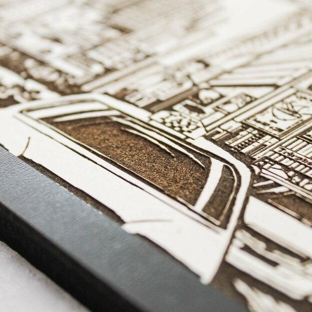 Engraved Wall Art - New York, Times Square