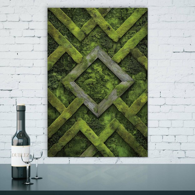Wall Decoration - Geometric Moss
