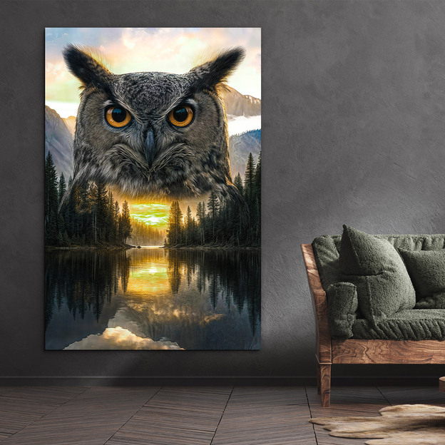 Image of an owl - Guardian of the forest
