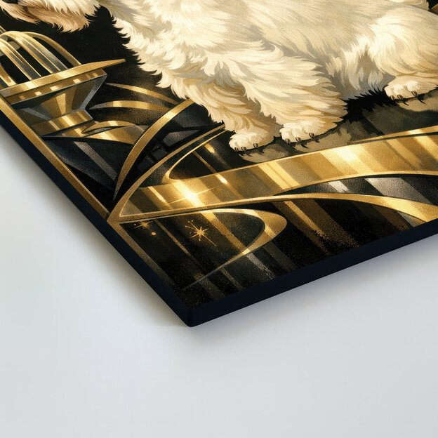 Art deco obraz - Glamour teriér