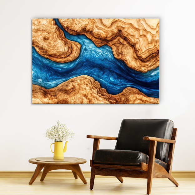 Resin art - Luxury imitation on wood