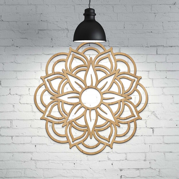 Mandala na zeď - Sluneční svit