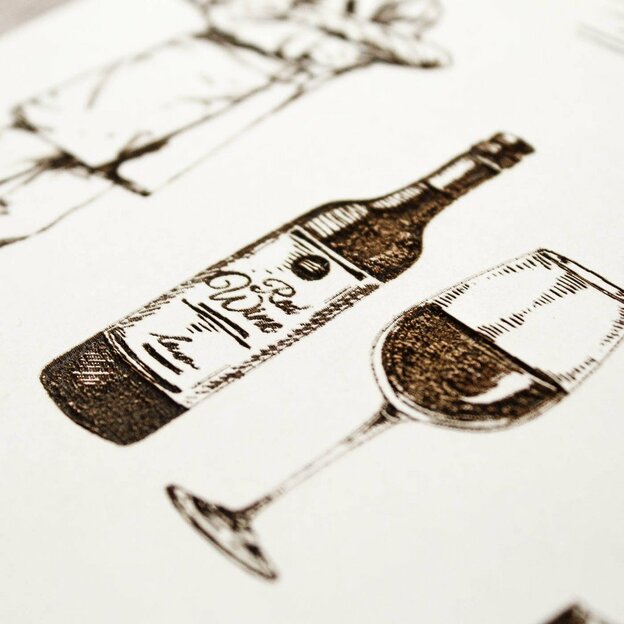 Wooden Wall Art for Restaurant - French Café