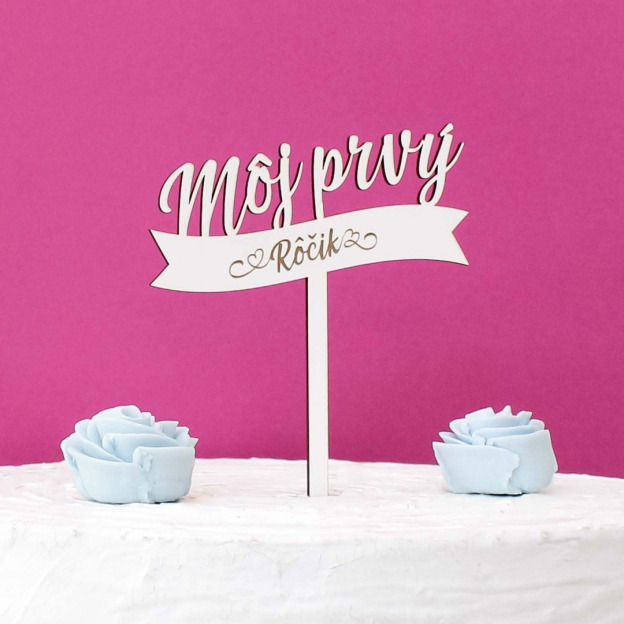 Originálna ozdoba na tortu - Môj prvý rôčik 