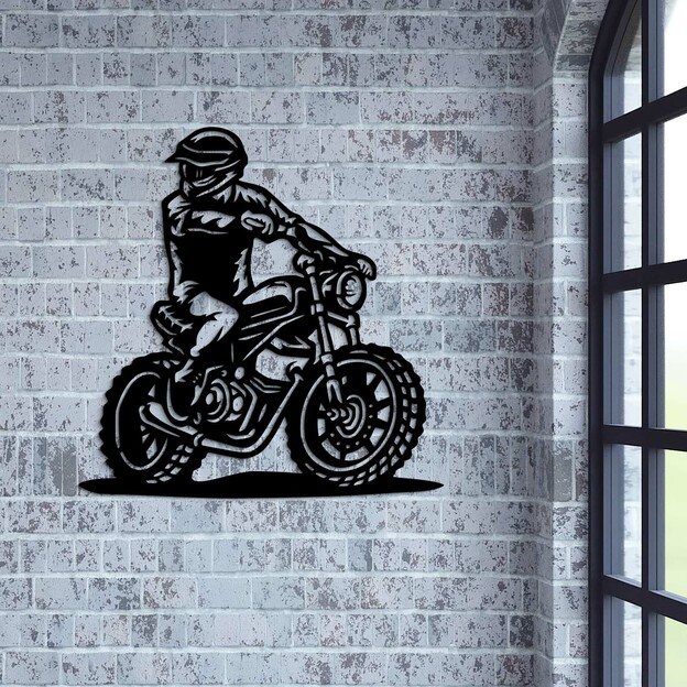 Wooden Wall Art - Motorcycle