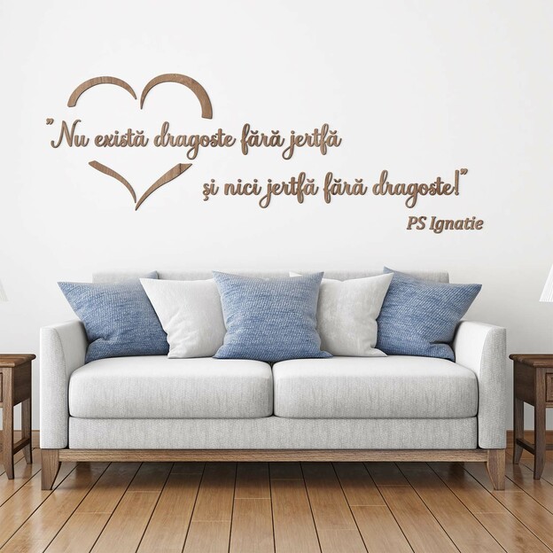 Citat de dragoste - Autocolant living